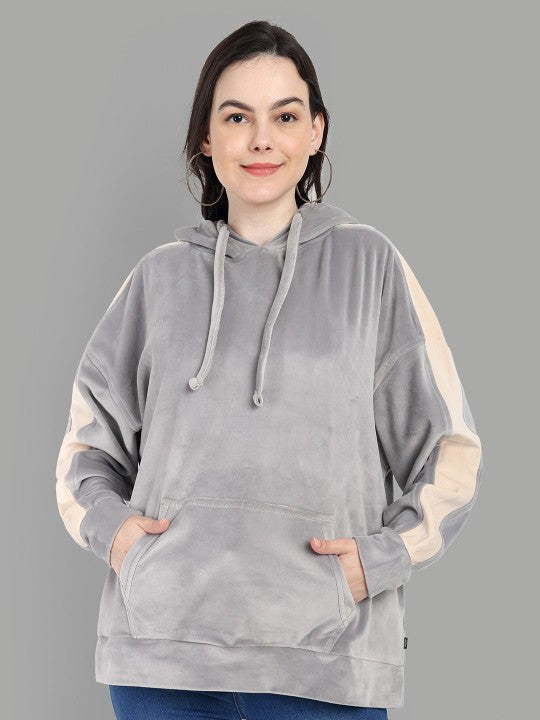 Oversized-Fit Hooded Pullover