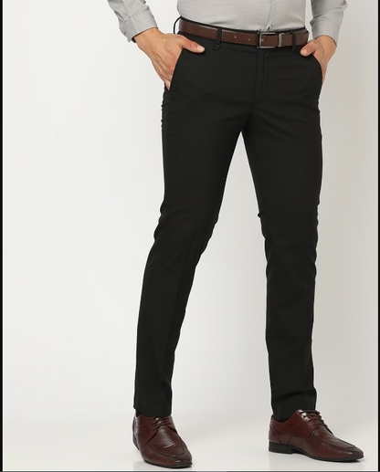 Flat-Front Slim Fit Trousers