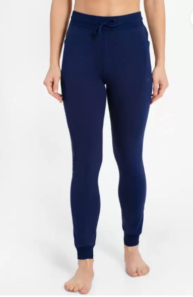 Women Solid Blue Track Pants