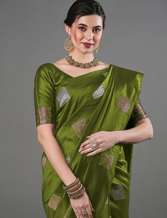 Avantika Fashion Women's Kanjivaram Soft Silk Saree With Blouse Piece