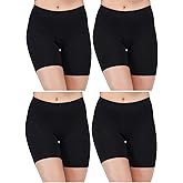 Women's 100% Pure Cotton Black Cycling Shorts for School Girls | Women Underpant Short