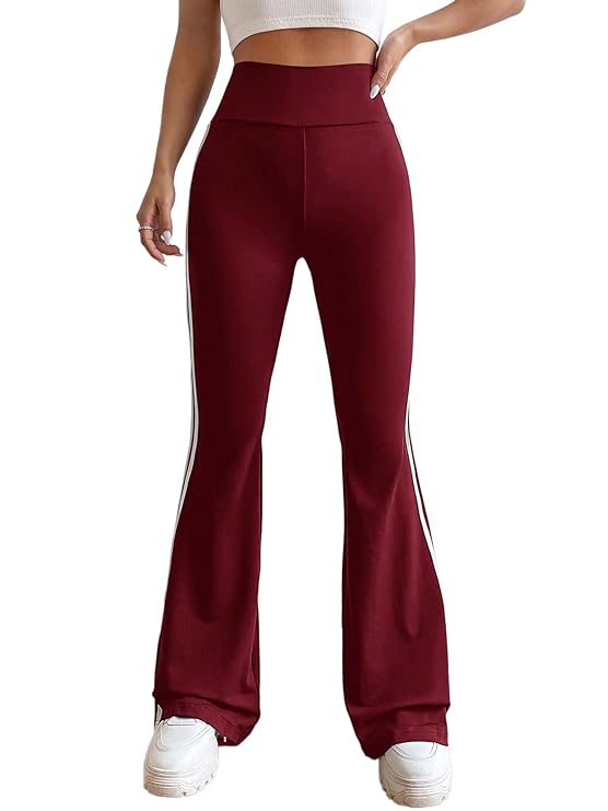 Women's Flare Leg Bell Bottom Pants Trouser