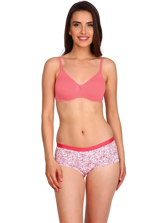 Women's Cotton Non-Padded Wirefree Everyday Bra 1722_Peach Blossom