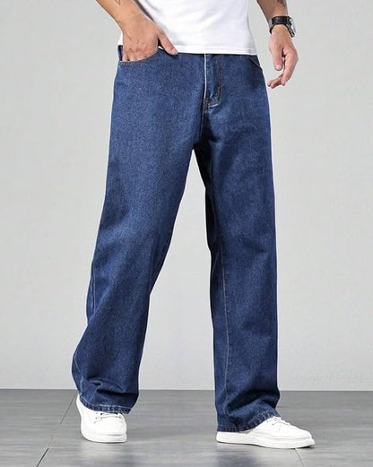 UNITED DENIM Men Relaxed Fit Mid Rise Blue Jeans