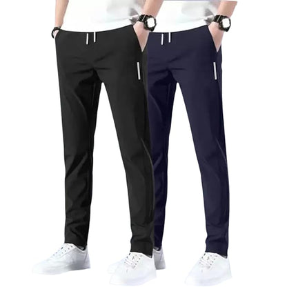 Men's Sports Regular Fit Lycra Track Pant with Two Side Pockets