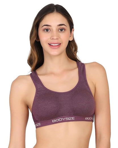 Women's Side Hook Sports Bra - Racerback, Gym Bra