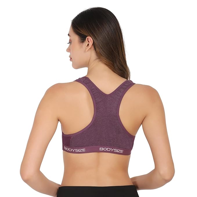 Women's Side Hook Sports Bra - Racerback, Gym Bra