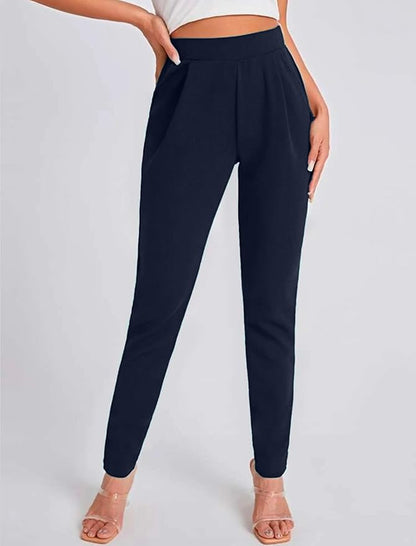 Women's High Waist Regular Fit Trouser