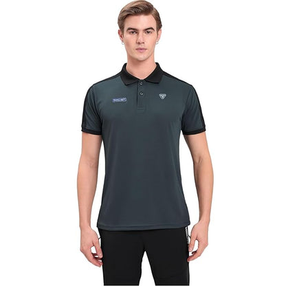 TECHNOSPORT Men's Slim Fit Active Running T-Shirt