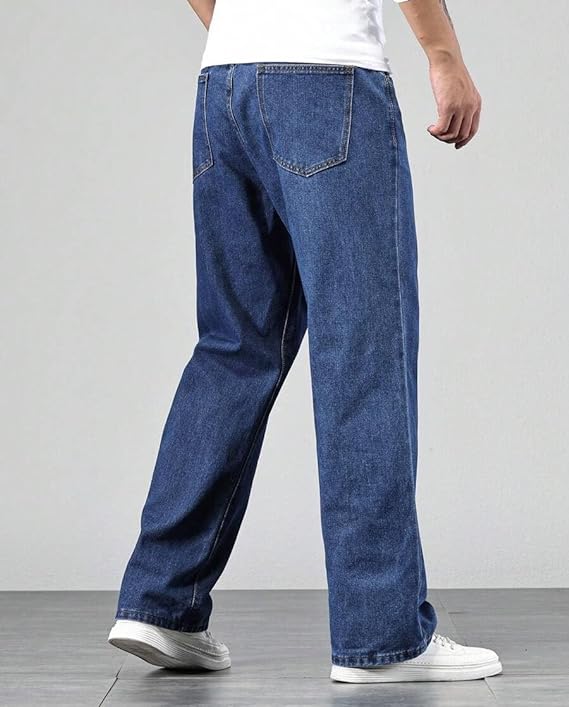 UNITED DENIM Men Relaxed Fit Mid Rise Blue Jeans