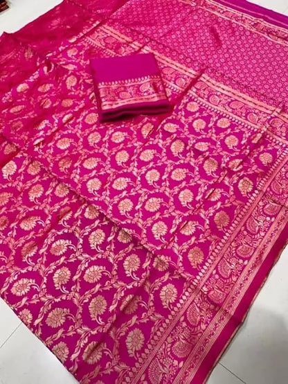 Sugathari ladies Banarasi Saree Pure Kanjivaram Silk Saree Soft new ladies 2023 Design Wear Pattu Sarees Latest Cotton Party Sari collections