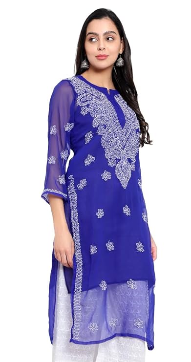 Boutique Design Chikankari Embroidery Kurti for Women