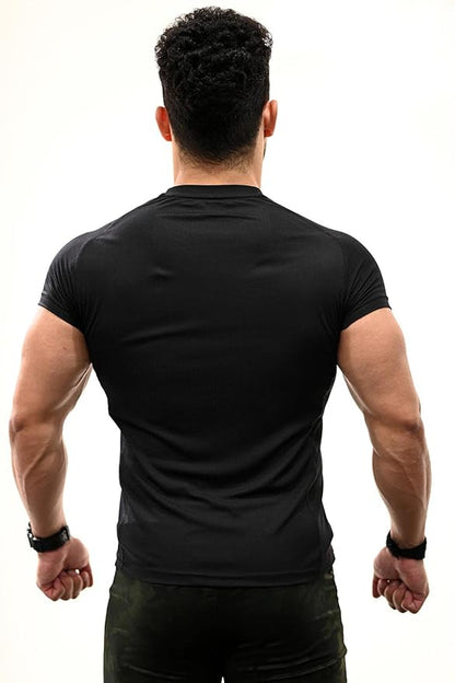 Men's Round Neck Slim fit Gym & Active wear Sports T-Shirt