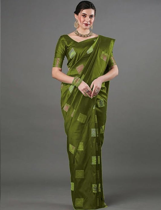 Avantika Fashion Women's Kanjivaram Soft Silk Saree With Blouse Piece