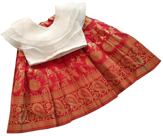 Boutique Girl's Silk Readymade Lehenga Choli