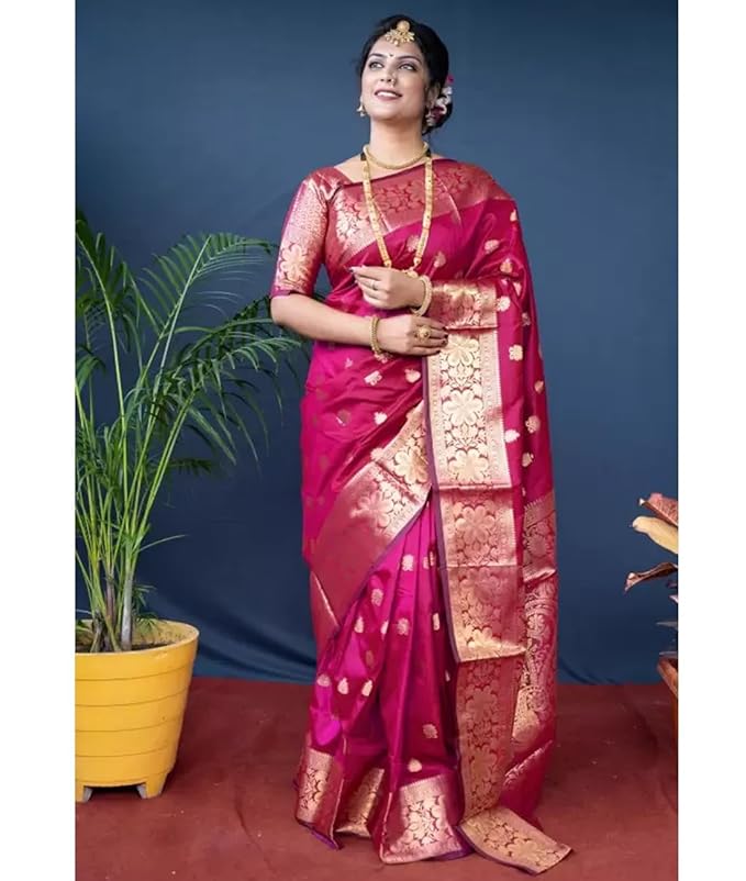 Women Paithani Silk Blend Saree