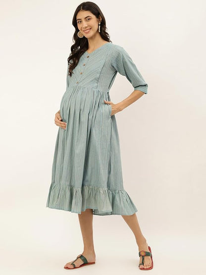 Women's Cotton Grey Dresses for loose cloths