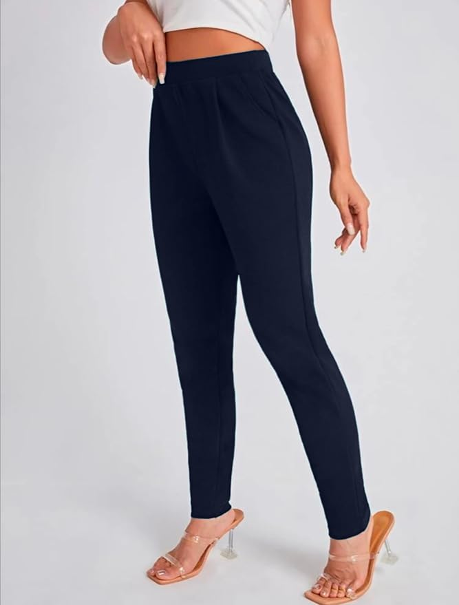 Women's High Waist Regular Fit Trouser