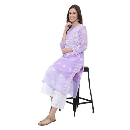 Chikankari Embroidery Kurti for Womens and Girls