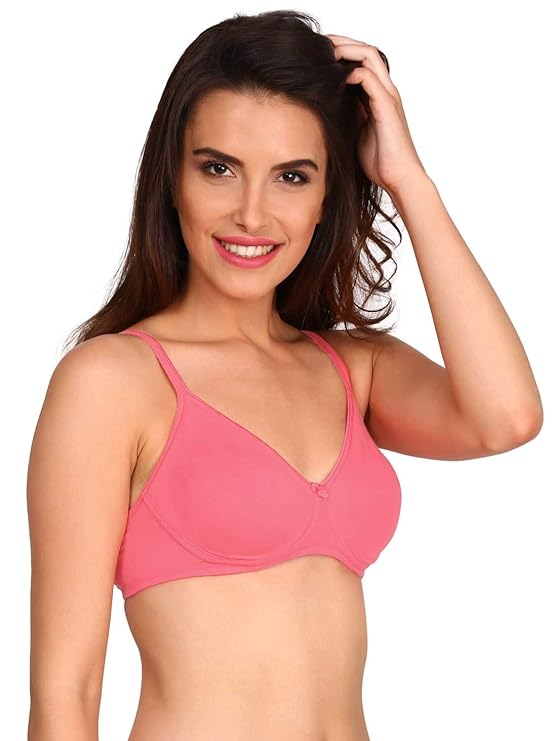 Women's Cotton Non-Padded Wirefree Everyday Bra 1722_Peach Blossom