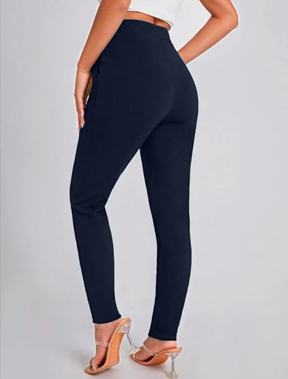 Women's High Waist Regular Fit Trouser