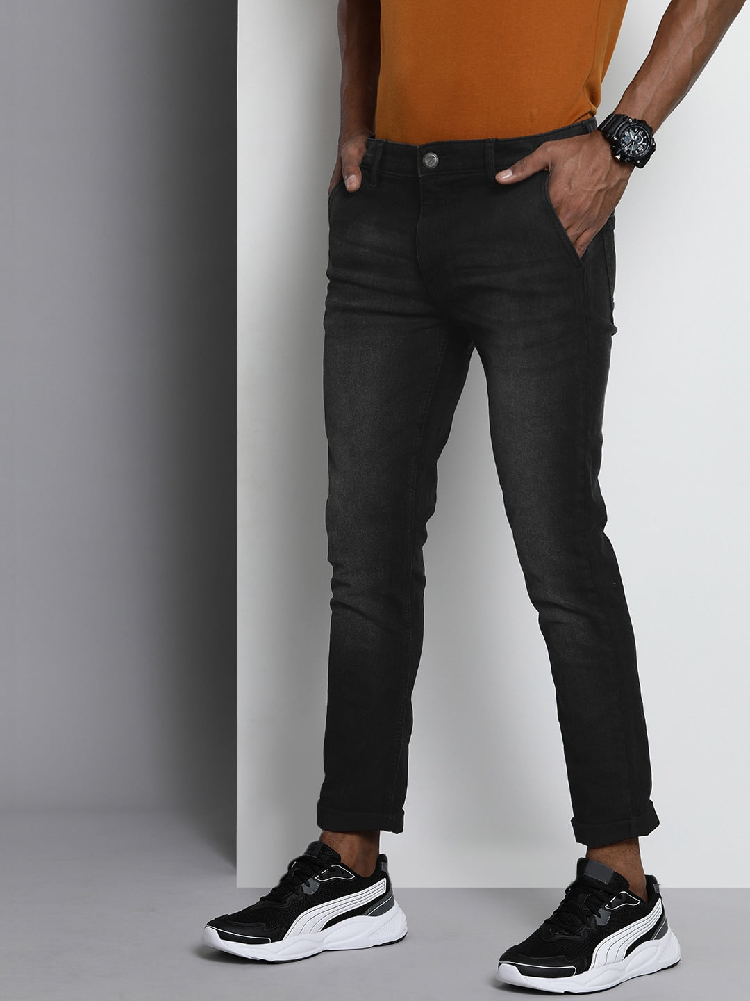 Men Solid Jeans