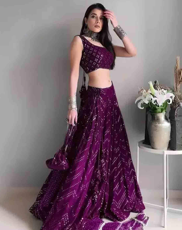 Embellished Lehenga Choli Set with Dupatta