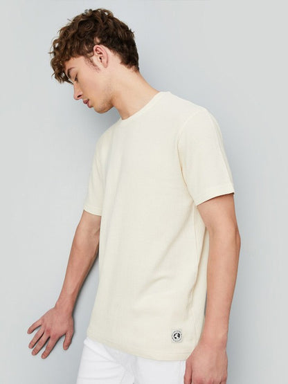 Self Design Round Neck T-shirt