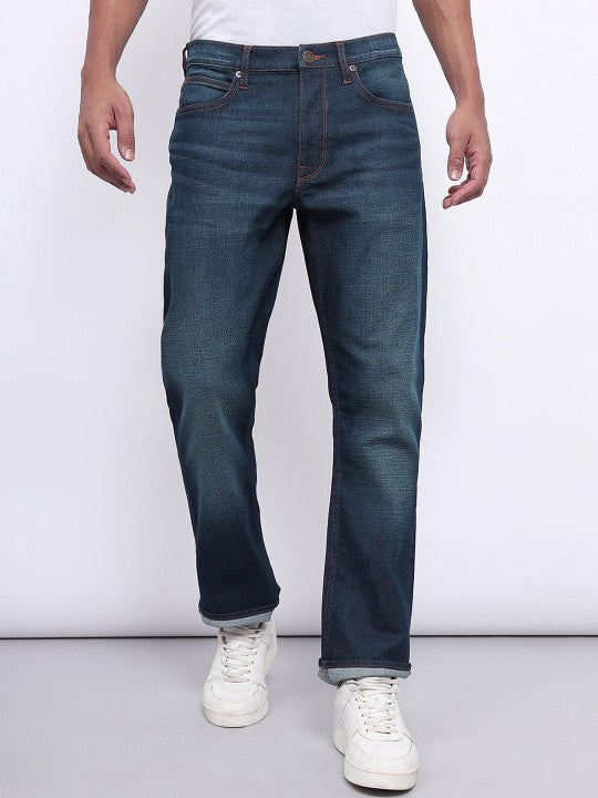 Men Rodeo Straight Fit Light Fade Clean Look Stretchable Jeans