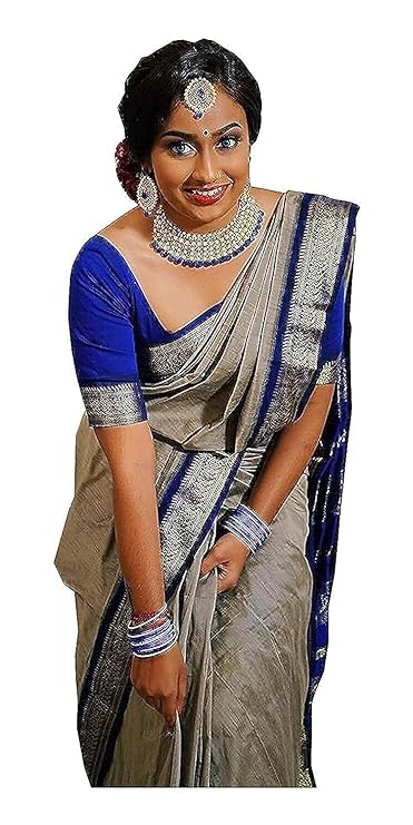 Avantika Fashion Women's Amazing Woven Pure Cotton Silk Art Silk Saree With Blouse Piece