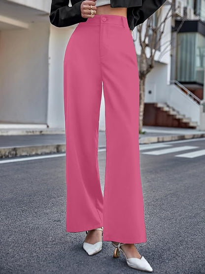 Women's & Girls' High Waist Wide Leg Pants