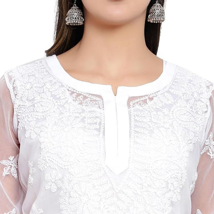 Mrs Right Boutique Design Chikankari Embroidery Kurti for Womens and Girls