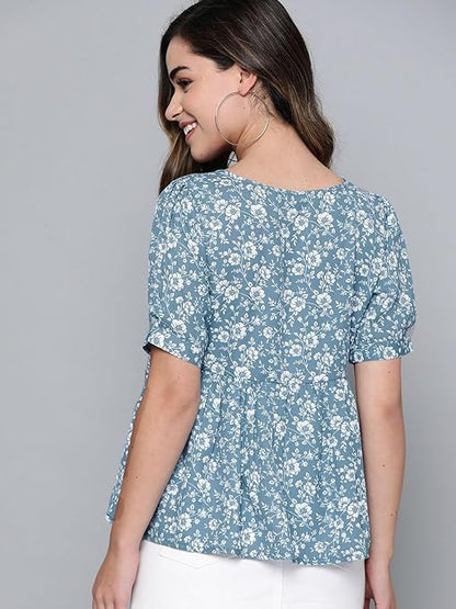 Women's Floral Printed Top