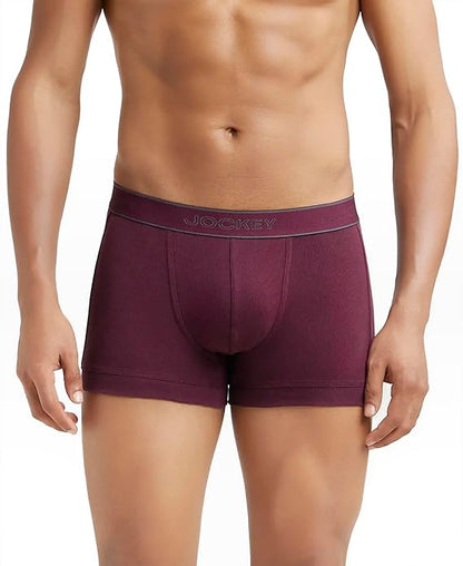 Men's Super Combed Cotton Rib Solid Trunk