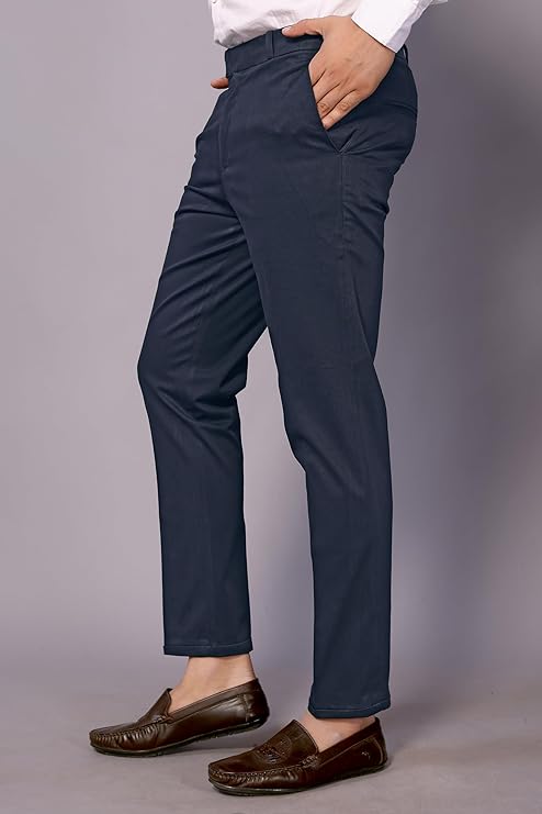 GRECIILOOKS Men Cotton Casual Regular Fit Pants