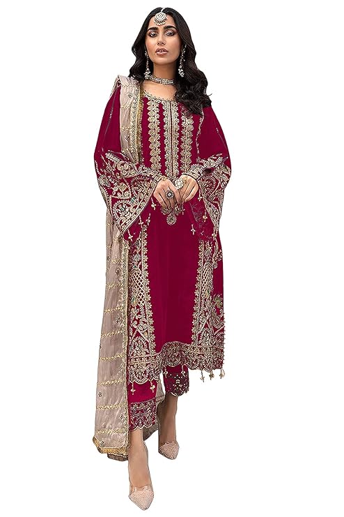 Jeeyofab Women Georgette Pakistani Salwar Suit