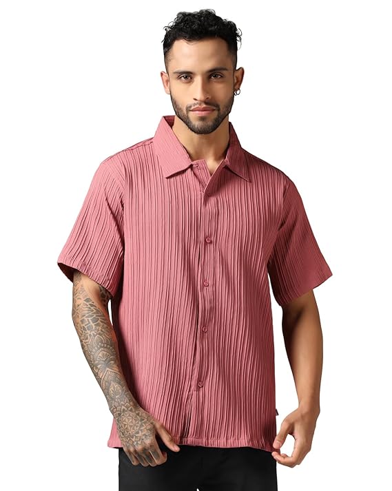 Leriya Fashion Textured Shirts for Men || Casual Shirt for Men || Shirt for Men|| Men Stylish Shirt || Men Fancy Shirt || Men Half Sleeve Shirt || Plain Shirts for Men || Shirts