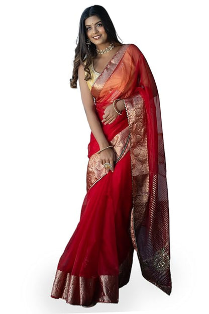 Latest Organza Saree for women