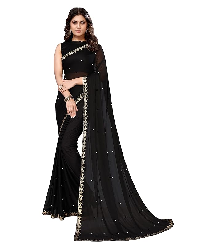 Yashika Womens Lycra Blend Saree