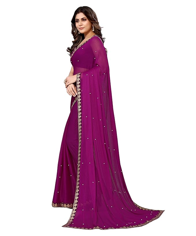 Yashika Womens Lycra Blend Saree