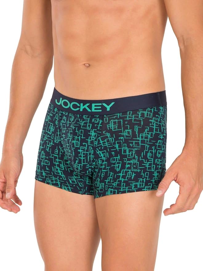 Men's Super Combed Cotton Elastane Stretch Printed Trunk