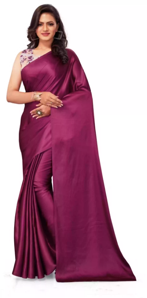 Purple Silk Saree