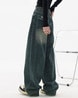 High-waist wide leg jeans featuring a classic pocket design