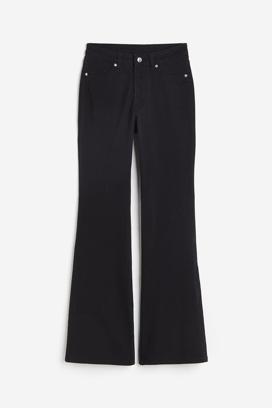 Kotty Flared Women Black Trousers