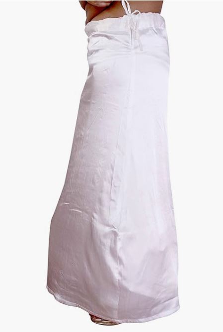 Sianna Collections Cotton Full Length Petticoat/Camisole/Slip/Spaghetti/Cancan Skirt, Pack of 1 Cream