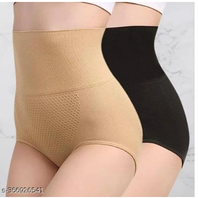 HSR Women Waist Shapewear with Anti Rolling Strip Tummy Control Tucker Waist Slimming Panties Shapewear Underwear Waist Shapewear .2 pics combo