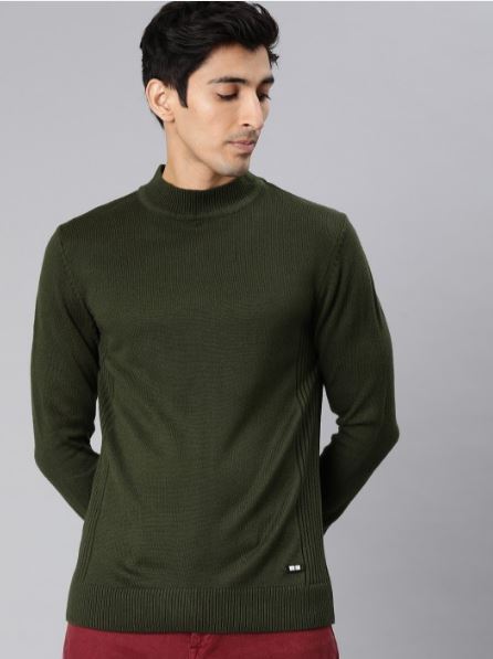 Freaks Woven High Neck Casual Men