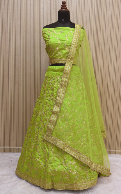 Green Lehenga Choli For Wedding