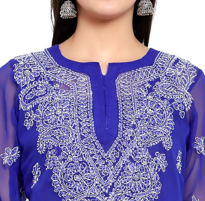 Boutique Design Chikankari Embroidery Kurti for Women