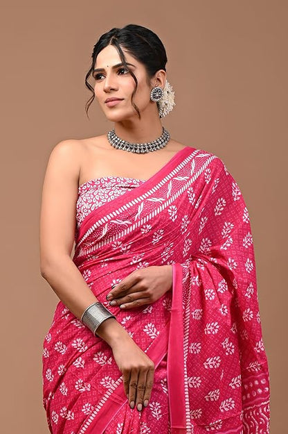 Crafts Moda Printed Cotton Saree